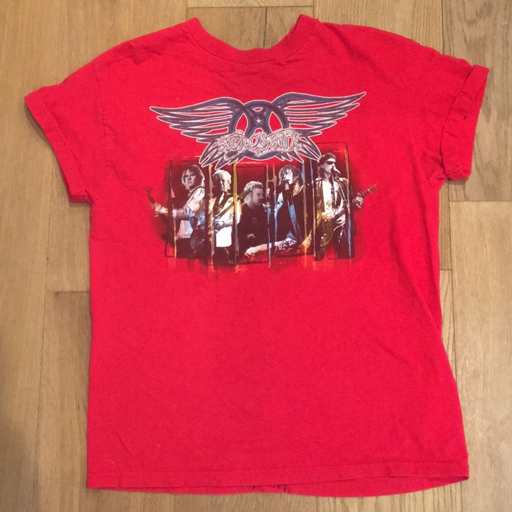 Vintage Aerosmith tee - backless with beading